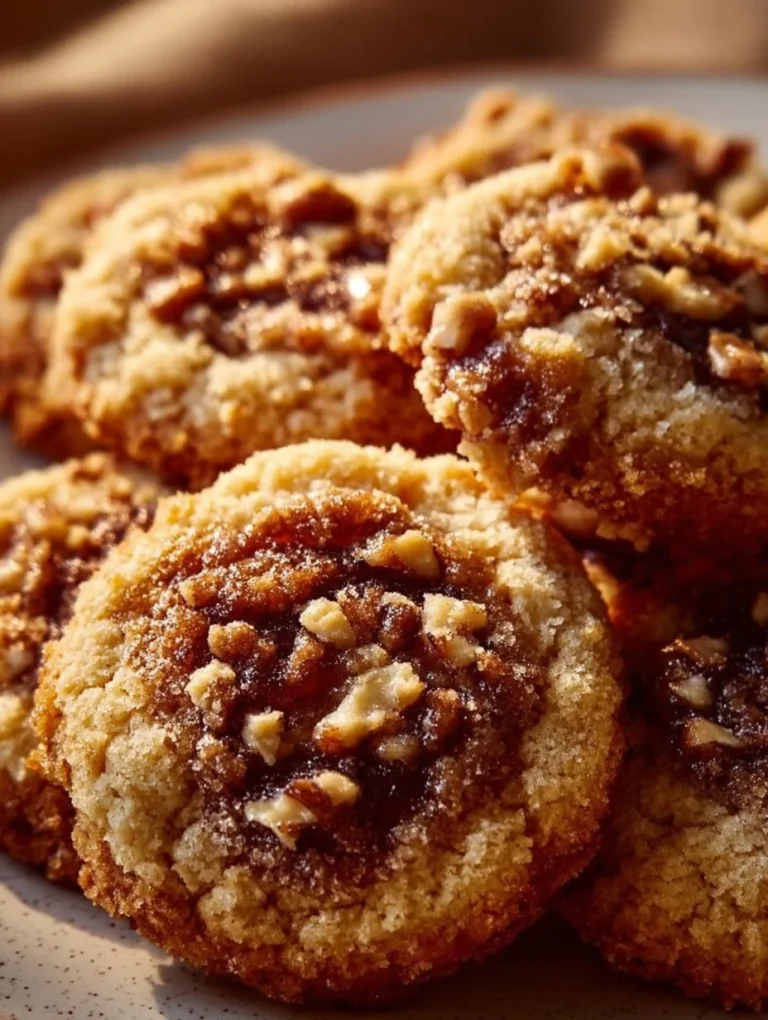 Delicious Gilmore Girls coffee cake cookies with a crumbly topping