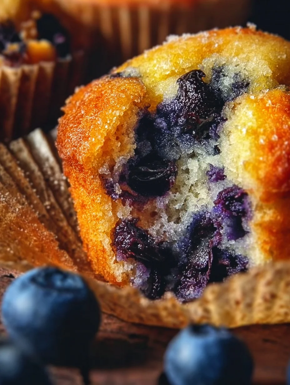 Healthy Greek Yogurt Blueberry Muffins, No Guilt!