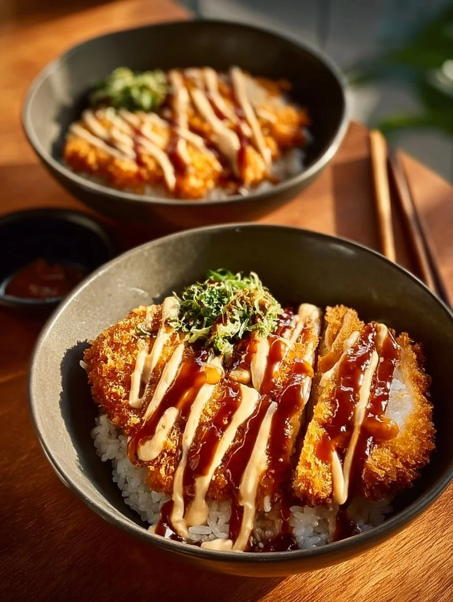 Japanese Katsu Bowls with Tonkatsu Sauce