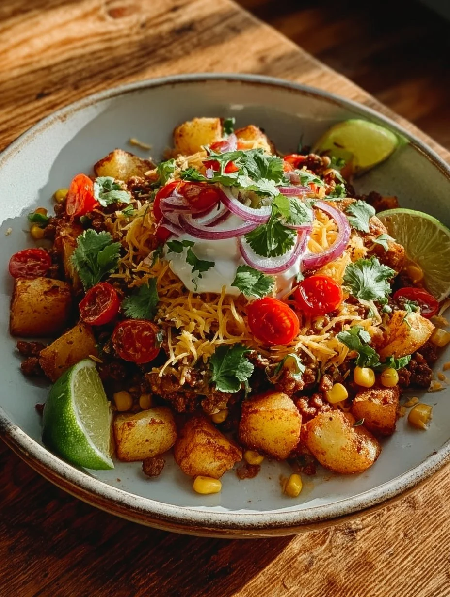Loaded Potato Taco Bowl