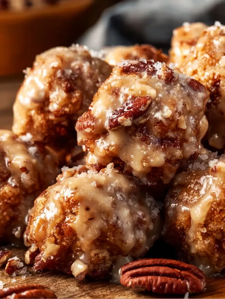 Pecan Crunch Glazed Bites