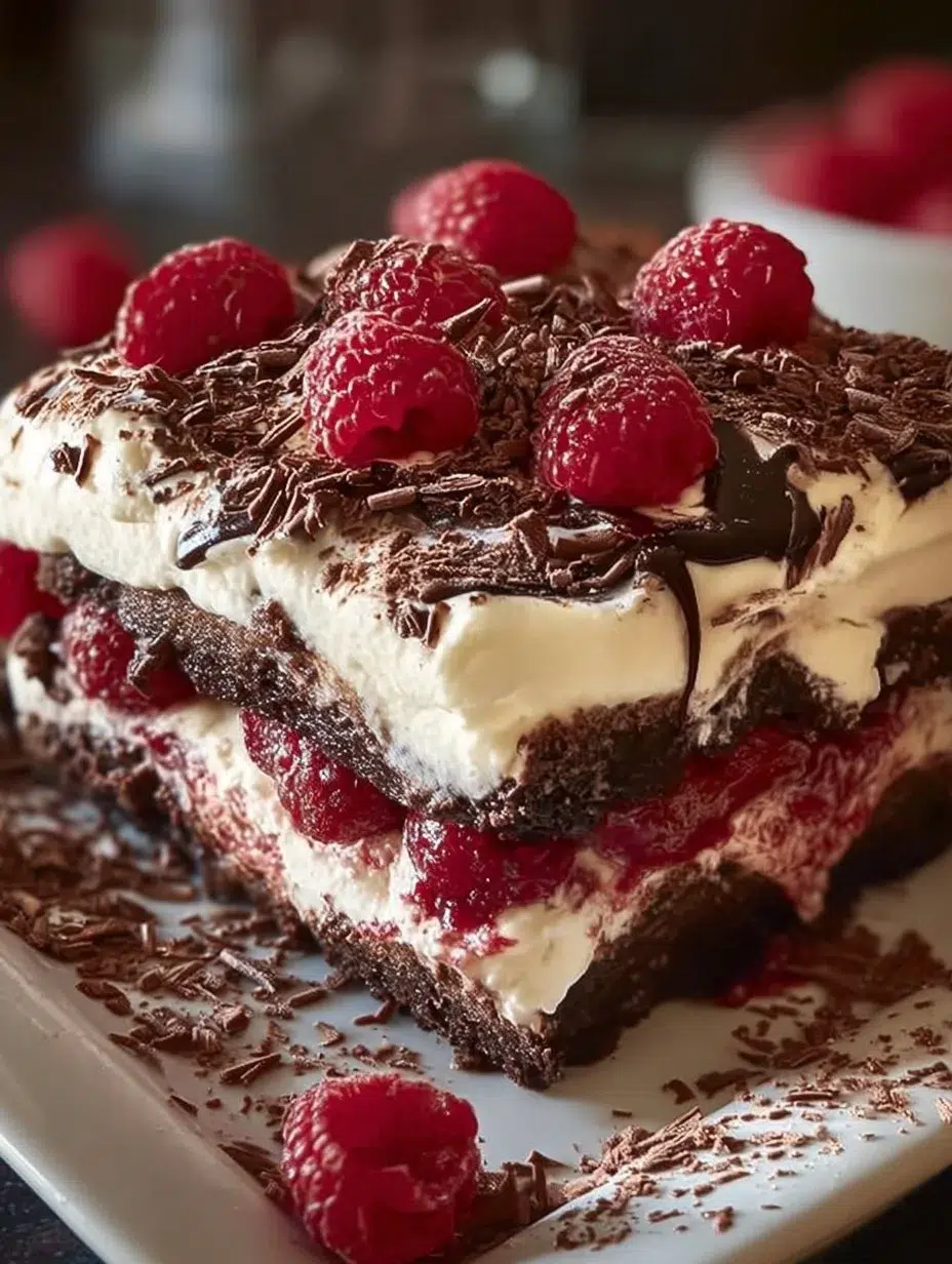 Raspberry Chocolate Lasagna