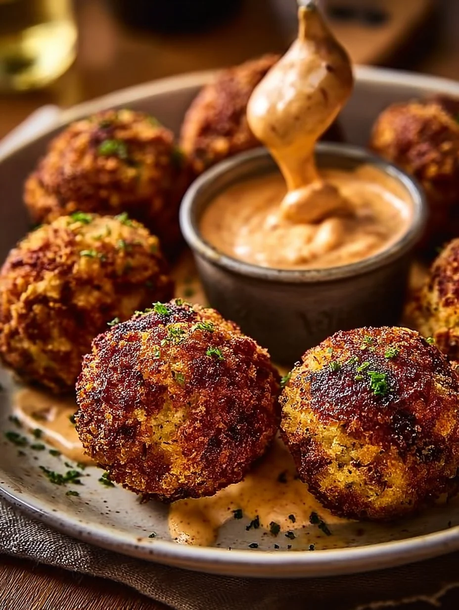 Reuben Balls with Spicy Thousand Island Dipping Sauce