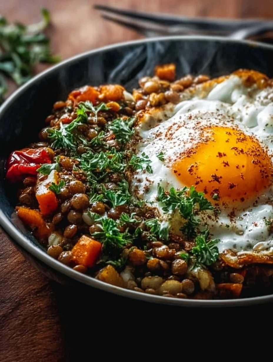 Savory Lentil Breakfast Bowl