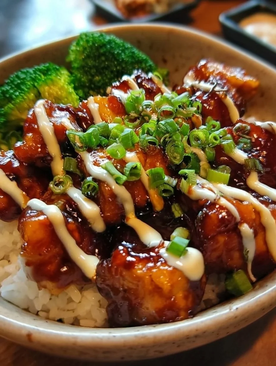 Sticky Chicken Rice Bowls