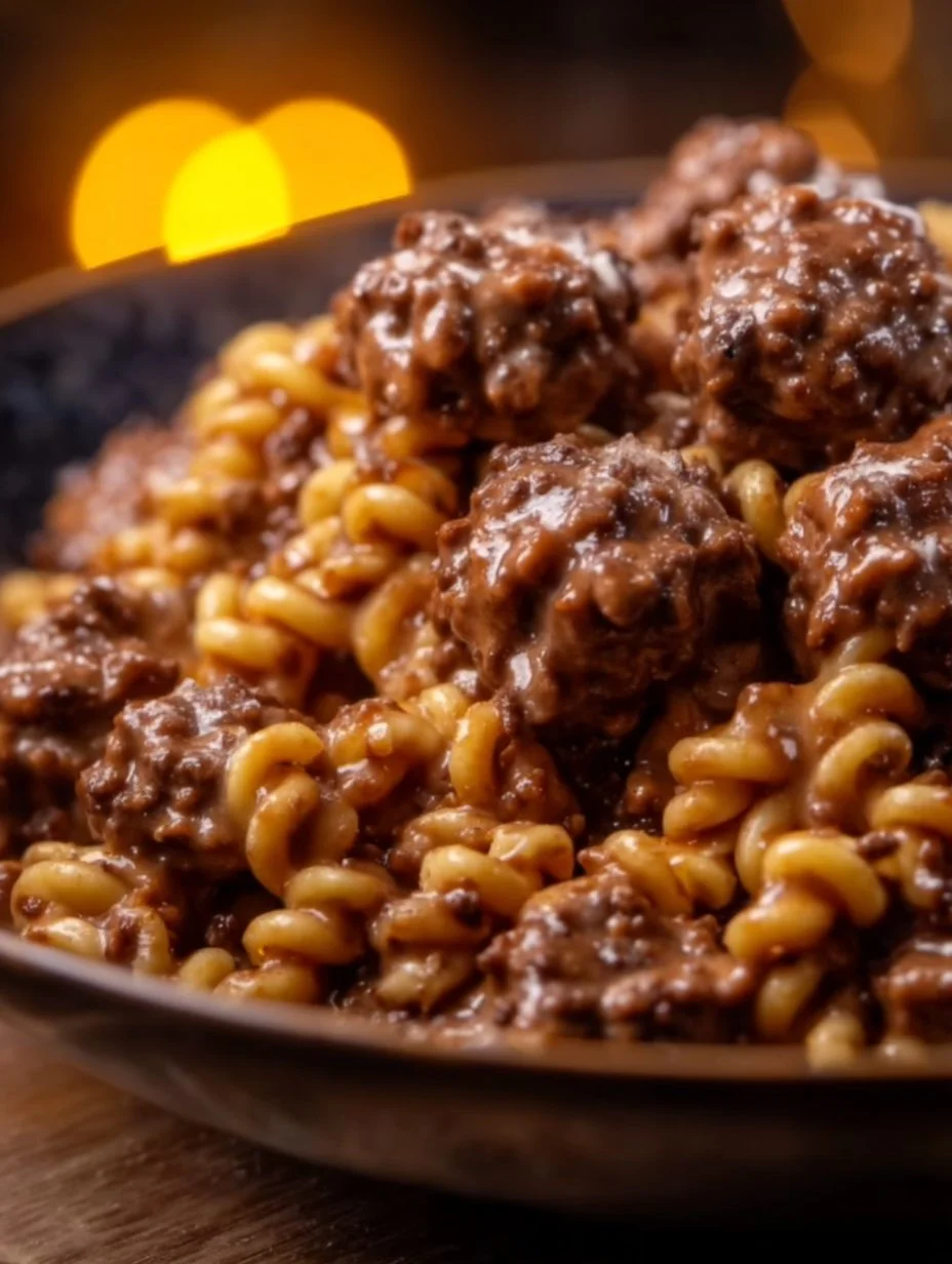 Stovetop Creamy Ground Beef Pasta