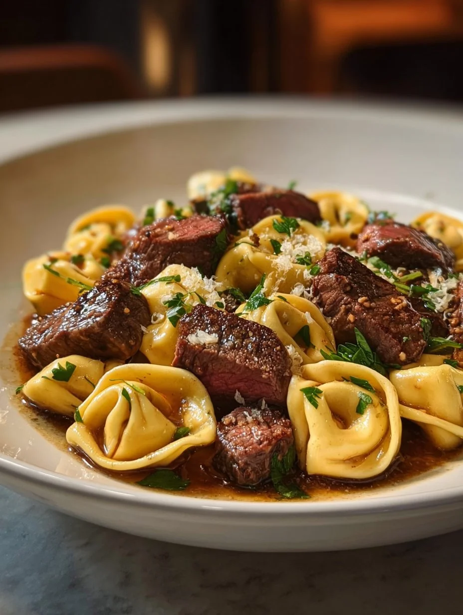 The Best One-Pan Steak Bite Tortellini Recipe