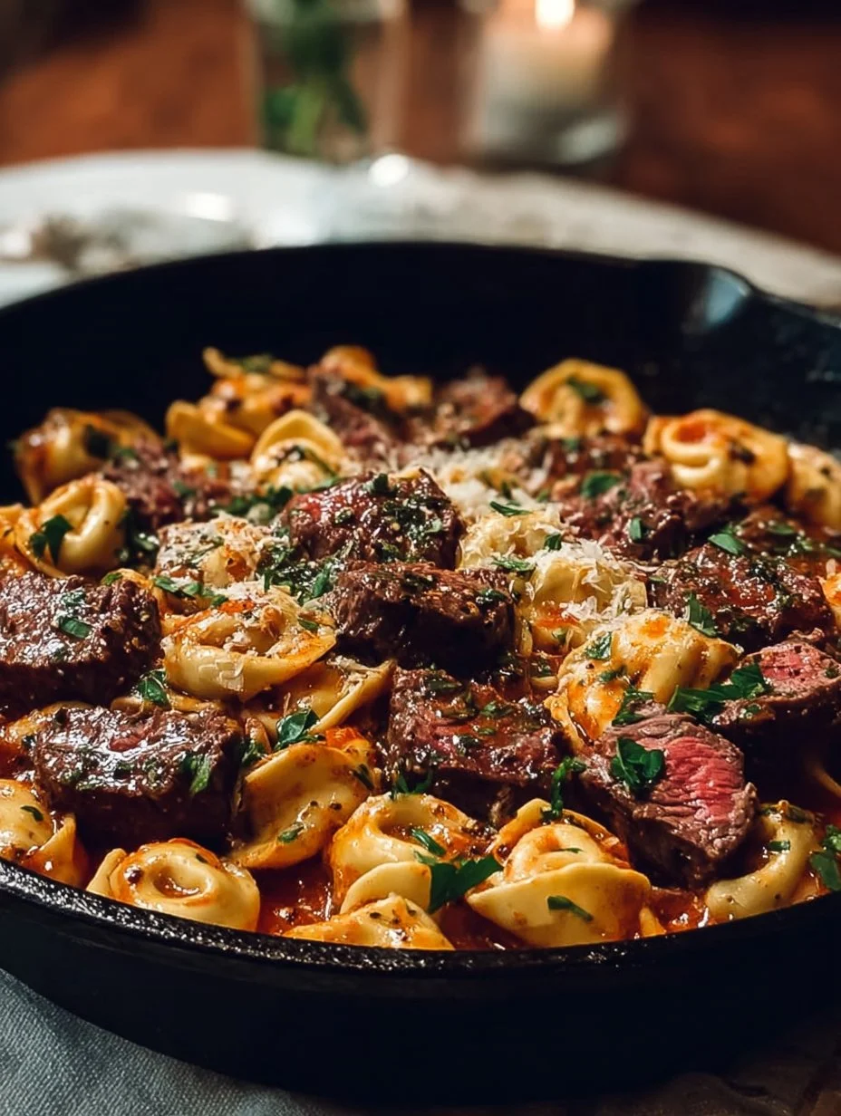 The Best One-Pan Steak Bite Tortellini Recipe