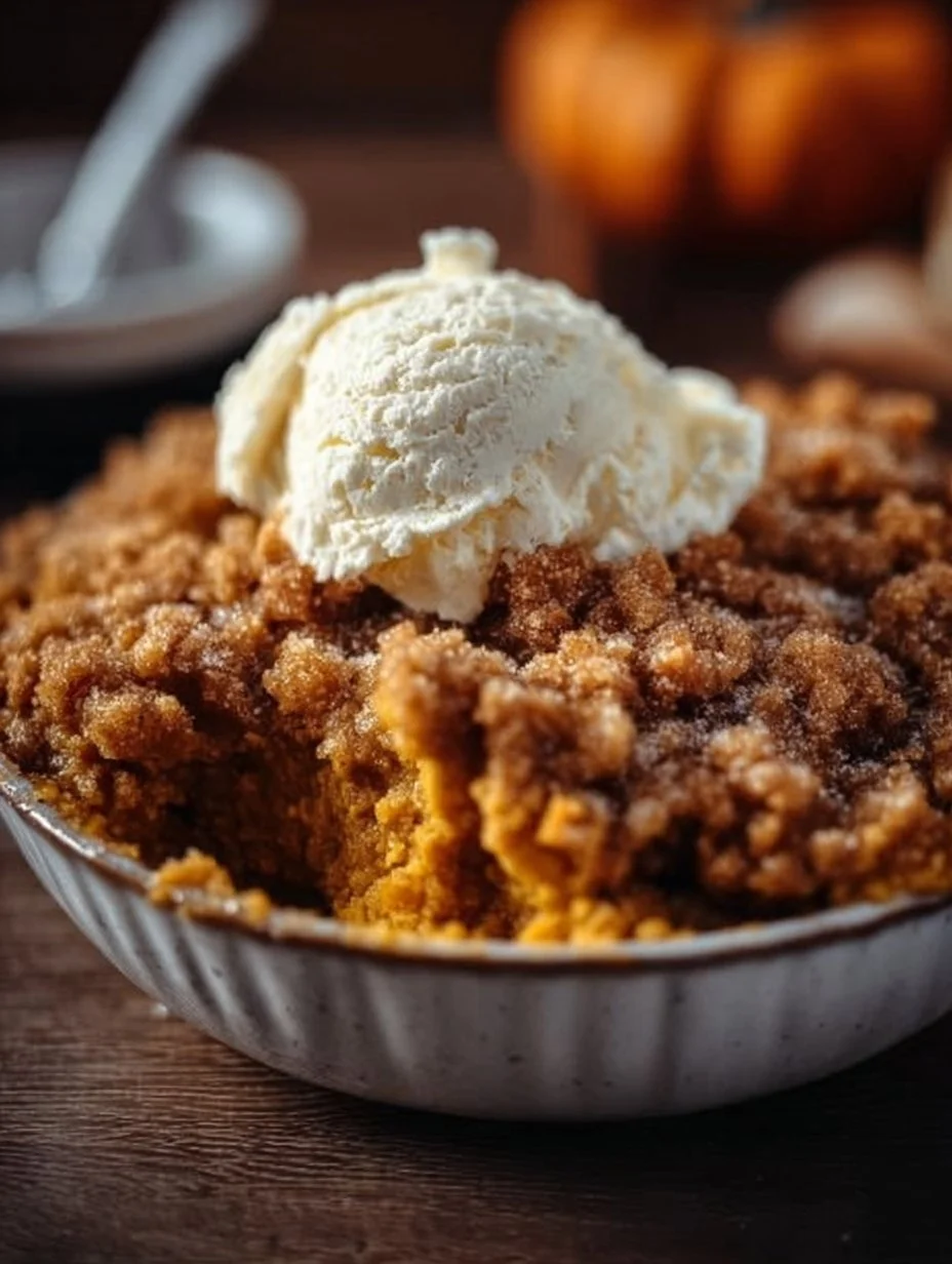 This easy Pumpkin Pie Crisp is made with a creamy pumpkin pie filling and a crunchy golden cinnamon str… | Pumpkin recipes dessert, Pumpkin recipes, Pumpkin dessert