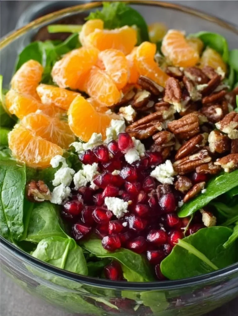 Colorful winter salad with seasonal ingredients for a healthy meal