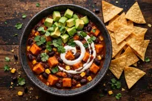 25-Minute Sweet Potato Black Bean Chili