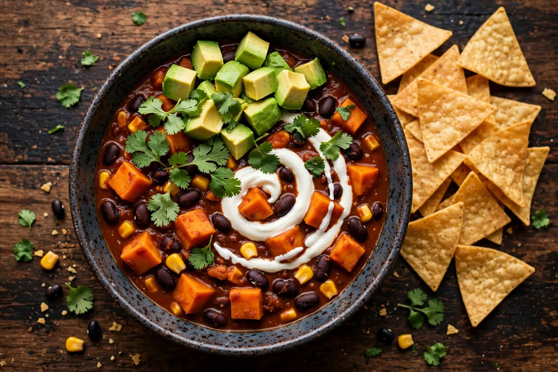 25-Minute Sweet Potato Black Bean Chili